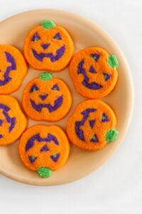 Pumpkin-Shaped Spice Cookies