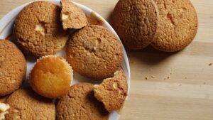 Close-Up Photo of Ginger Snap Homemade Baked Cookies