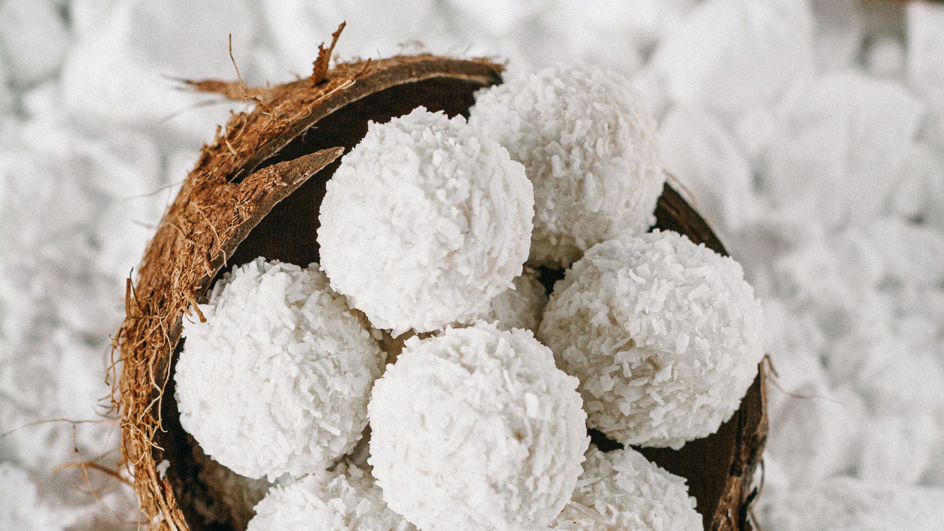 Coconut Candy Served in Coconut