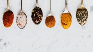 Composition of Spoonfuls with Various Spices