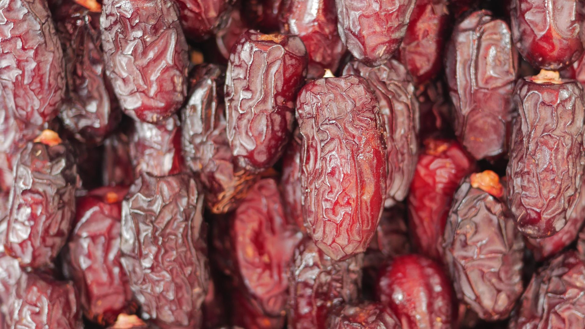 Full Frame of Drying Red Dates