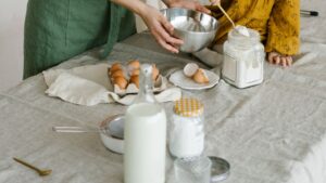 Mother and Child Baking Together