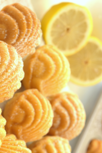 Round Cookies on White Ceramic Plate