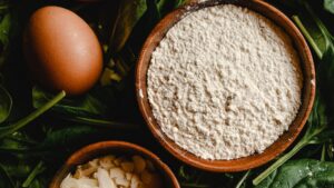 White and Brown Round Bowl With White Rice